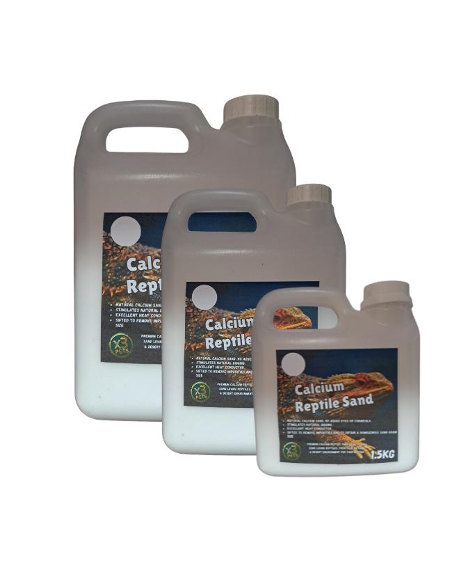 Reptile Calcium Sand – (White) – x3 Pets Store